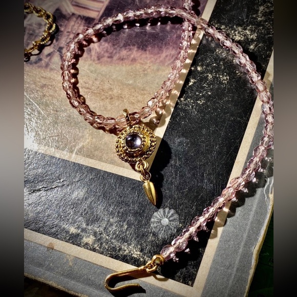 Vintage beaded statement necklace - Picture 4 of 12